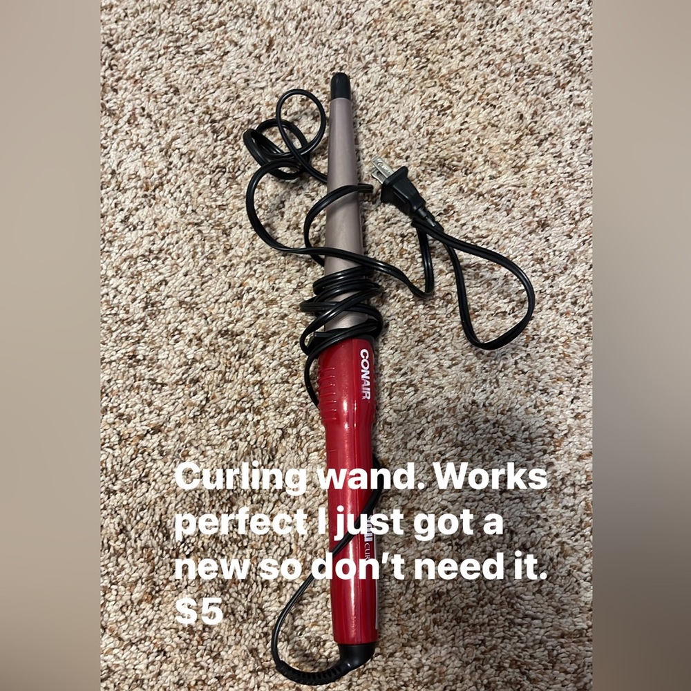 Curling wand. Works great but I got a new one